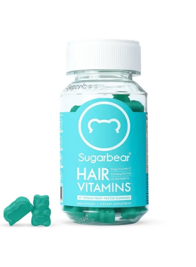 Hair Vitamins Vegan Dietary Supplement - 60 Gummies